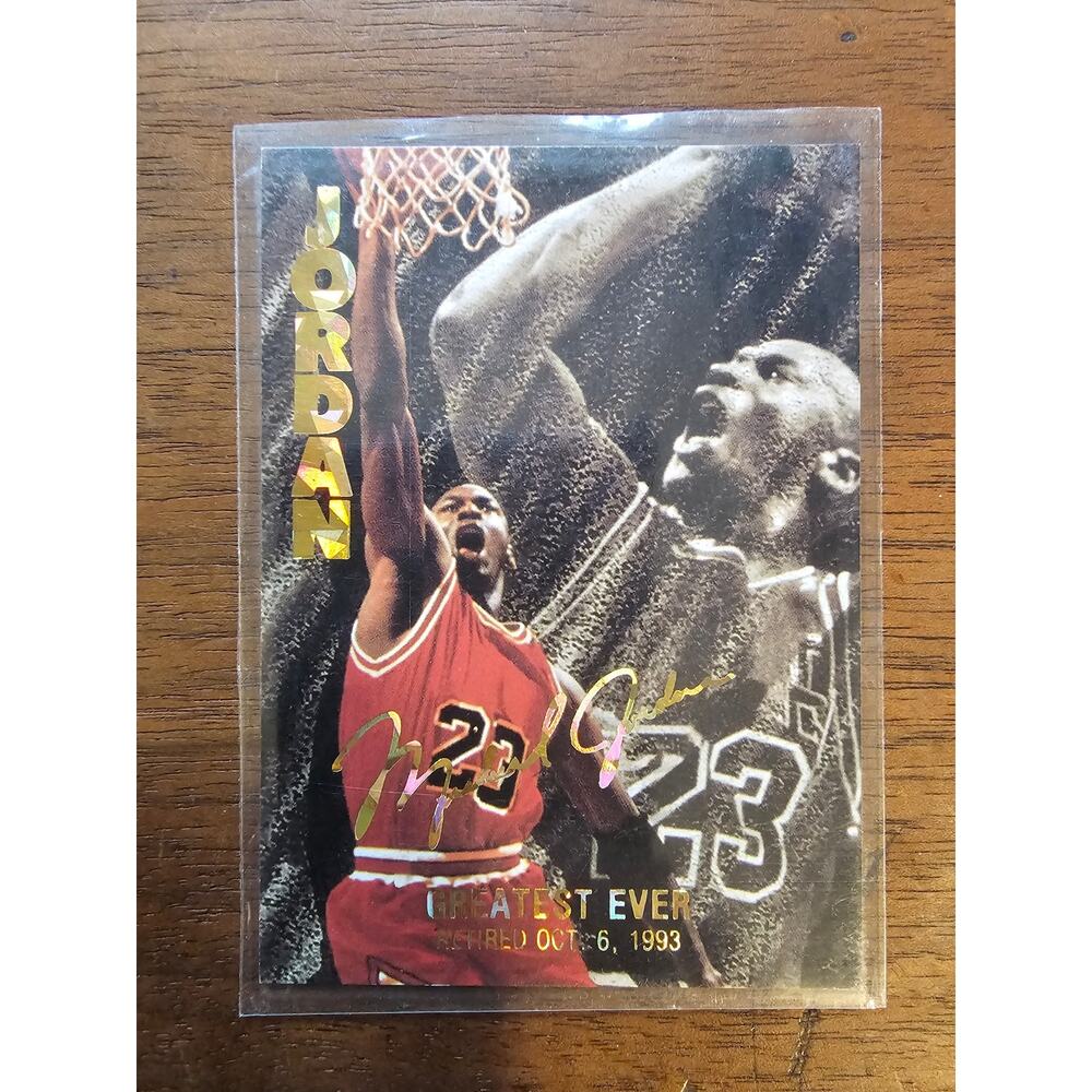 Michael Jordan 1993-1994 Arena Sports #79 - Greatest Ever Retired Oct 6, 1993